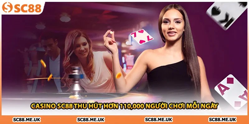 Casino SC88 thu hút hơn 110,000 người chơi mỗi ngày