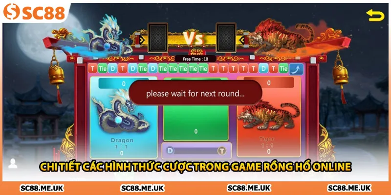 Chi tiết các hình thức cược trong game Rồng hổ online