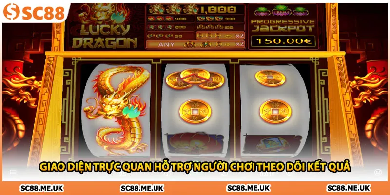 Giao diện trực quan hỗ trợ người chơi theo dõi kết quả