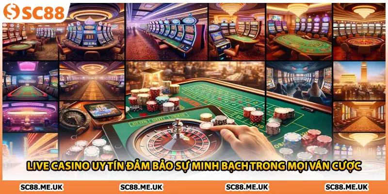 Live casino uy tín đảm bảo sự minh bạch trong mọi ván cược.