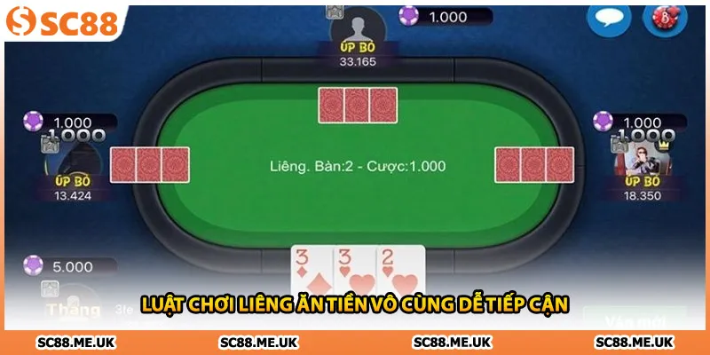 Luật chơi liêng ăn tiền vô cùng dễ tiếp cận