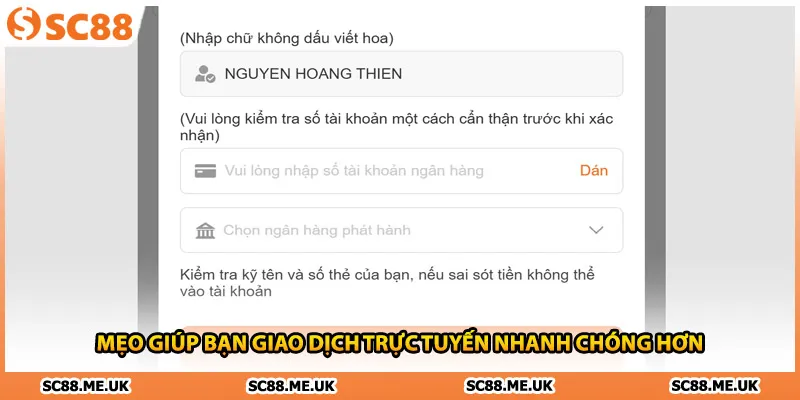 Mẹo giúp bạn giao dịch trực tuyến nhanh chóng hơn