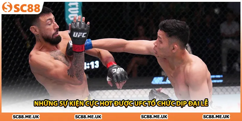 Những sự kiện cực hot được UFC tổ chức dịp đại lễ