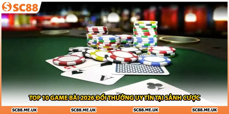 Top 10 game bài 2026 đổi thưởng uy tín tại sảnh cược